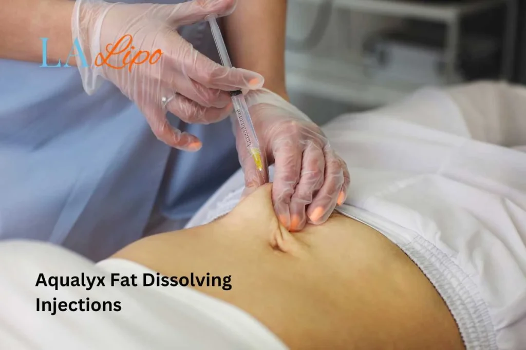 woman having fat dissolving injections Tolworth in the stomach