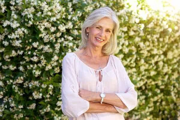 Older woman happy with urinary incontinence treatment Tolworth