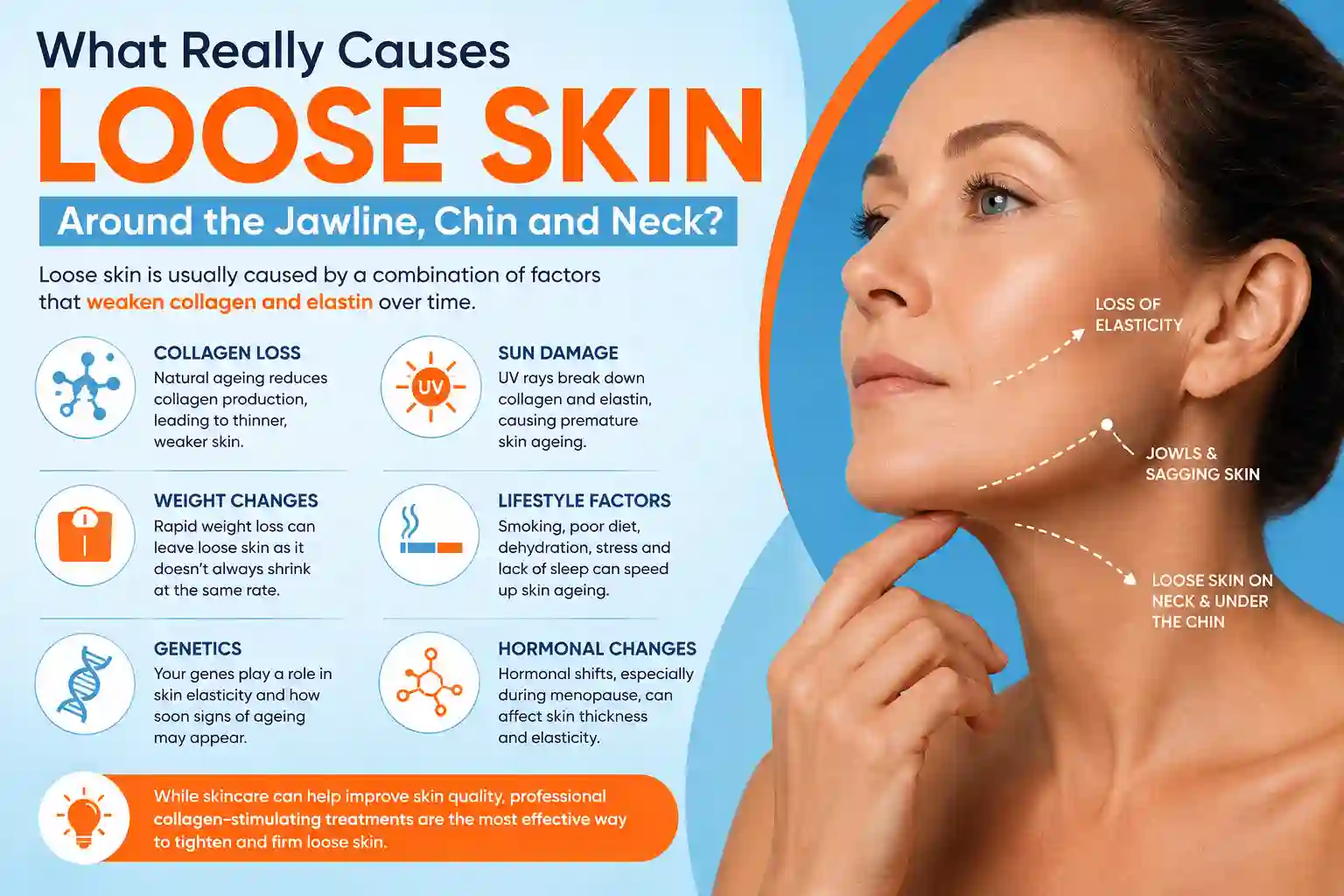 What Really Causes Loose Skin Around the Jawline, Chin and Neck Tolworth?